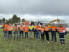 Enerven and Atmos Renewables crews at the Teebar BESS site, Queensland.
