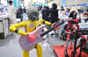 A robot performs music at the China-ASEAN Expo in Nanning, Guangxi.

