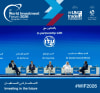 Ant International CEO Peng Yang (center) at a panel in the United Nations Trade and Development (UNCTAD) World Investment Forum 2026