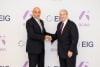 Dr. Samir J. Serhan, Chief Executive Officer of Acwa (left), and R. Blair Thomas, Chief Executive Officer of EIG (right)