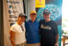 CHeBA Co-Director Prof. Henry Brodaty with Wipeout Dementia Ambassadors Wayne 'Rabbit' Bartholomew (1978 World Surfing Champion) and Felicity 'Flick' Palmateer (professional Big Wave Surfer)