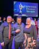 Niko Moutsatsos with Anita Herbert and Lincoln Bivolcheff, Hobart Site Business Development Officer for STEPS Group Australia, at Tasmanian Disability Awards