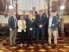 Queensland Agriculture Minister Mark Furner (front, second from right) with Farmers for Climate Action CEO Natalie Collard (front, second from left) and Farmers for Climate Action Queensland farmer delegation.