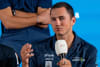 Cole Tapper at Media Conference. Image Credit Ricardo Pinto for America's Cup.