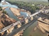 Fitzroy Bridge during construction