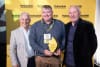 Lucas Kelly (centre) receives his award from Hydraulink Directors Noel Davies (left) and Lee Short (right).