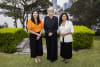 DCA CEO Lisa Annese, Her Excellency Ms Sam Mostyn AC, Governor-General of Australia, and DCA Board Chair Sunita Gloster at Admiralty House, Sydney.