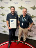 Safety manager scholarship winner Hugh McBain with CASA's Tim Penny
