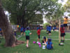 Designating spaces for ball-free active play reduces playground conflict. Photo: Courtesy of Dr Aminpour.