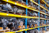 Recycled car parts ready for resale