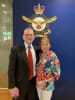 Gary and Jan Lloyd - photo taken at the RAAF Edinburgh base in Adelaide