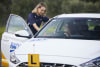 Silvia Morris, RACV Driver Education and Development Manager pictured with a learner driver. Image: RACV.