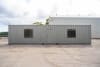 The pictured container, under construction at Modulate's Newcastle NSW facility, is 12m x 2.4m.