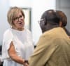 Elfa Moraitakis, CEO of SydWest meeting with members of the local multicultural community.