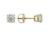 1.00CTW ROUND WHITE DIAMOND 14K YELLOW GOLD STUD EARRINGS
