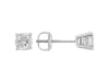 1.00CTW ROUND WHITE DIAMOND 14K WHITE GOLD STUD EARRINGS