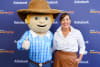 George the Farmer with Simone Kain.