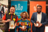 L-R
Welcoming Australia Medal recipient Gary Lee OAM
Welcoming Cities Awards for Change individual recipient - City of Stirling's Eva Mwakichako &
Welcoming Cities Awards for Change Local Government recipient: City of Greater Dandenong (Arif Azizi)
