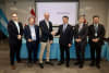 Leaders of SAMSUNG E&A and Svante sign a joint development agreement at a private signing ceremony during Svante's Grand Opening Event in Burnaby, BC, Canada. The companies have partnered to jointly develop and deliver modular, standardized carbon capture plants to industrial facilities worldwide. From the left: Matt Stevenson, CRO, Svante Group, Mark Claessen, President, Svante Solutions & Digital Services, Claude Letourneau, President & CEO, Svante Group, Hong Namkoong, CEO & President, SAMSUNG E&A, Sean