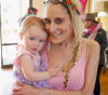 Tory with her IVF baby