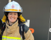 Charles Darwin University (CDU) graduate Christine Robertson has worked as a Queensland firefighter for the past six years.