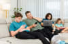 Spinal Health Week - Heads Up On Tech Neck - Family using devices 1