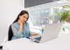 Spinal Health Week - Heads Up On Tech Neck - Office worker with Tech Neck