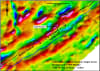 Figure 8: Location of Safari Link and Safari Extension exploration targets with airborne Versatile Time-Domain Electromagnetic background and interpreted major faults.
