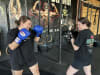 'Knockout Violence' volunteer Kylie Burn (left) and the program's Founder and (CDU) Social Work Lecturer (School of Allied Health Science - Faculty of Health), Ellen Thomas (right). 