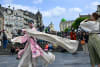 A cultural flash mob event was staged in Brussels, Belgium by the young actors from Wuxi Xiju Opera Theatre