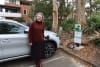 North Sydney Mayor Zoë Baker with one of the new electric vehicle charging stations
