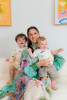 Lauren Perrett, BubbaDesk Founder, with her two sons.