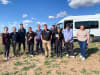 Brewarrina LALC staff and researchers from the Indigenous Land and Justice Research Group and UTS Institute of Sustainable Futures, along with actuaries from Finity Consulting, after the renewable energy summit held in May 2024. Photo: UNSW Sydney