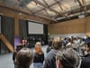 StoryCloud founder Monisha Sami presenting at the Australian National University's Psychology Careers Fair.