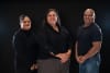 L-R: Alintia Williams, Gemma Morthen, and Lloyd Savage showed their support by taking part in the films and sharing the voices of the Aboriginal and Torres Strait Islander community.