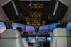 Visitors exploring the C919 simulator cabin