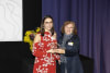 Deniz Emul (left) receives the Maria Skyllas-Kazacos Young Professional Award for Outstanding Achievement from Emeritus Professor Maria Skyllas-Kazacos. Image from Ken Leanfore