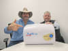 Pat Callinan with Jay King of Aus J Hot Water Solutions, producer of the Duoetto MK2 used in the 4X4 Dream Machine.