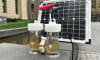 The team's experimental set up of hydrogen production using partially treated wastewater. Credit: Shu Shu Zheng, RMIT University