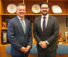 Chris Bowen Minister for Climate Change and Energy and Joshua Baldwin President Strata Community Association Australasia meeting at Parliament House yesterday