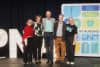 APNA CEO Ken Griffin (centre) with (l-r) immediate past president Karen Booth, President Denise Lyons, Board Director Maurice Wrightson and APNA's founder, Sam Moses at the Festival of Nursing 2025.