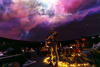 Rock concert in a planetarium