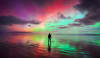 Aurora photography by Luke Tscharke - part of the Southern Lights exhibition launched at National Science Week.