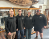 Aboriginal Heritage Office Manager Brent Emmons, with Aboriginal Heritage Archaeologist Phil Hunt, Archaeologist Susan Whitby, and Aboriginal Heritage Officer Kyle Nettleton