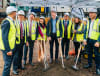  Burwood Place official sod turn - L to R, Kevin Nassif; Strathfield MP, Jason Yat-sen Li; Planning Minister, Paul Scully; Member for Reid, Sally Sitou; NSW Premier, Chris Minns; Sarkis Nassif; Bernadette Nassif; Burwood Mayor, John Faker. 