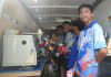 Students from Dripstone Middle School in Darwin get a tour of the UNSW Makerbus. Photo: UNSW