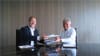 From left to right: Roary Stasko, CEO, Telstra International; Patrick George, CEO, iBASIS