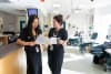 Dr Samantha Chan, Snow Centre for Immune Health Clinical Lead Immunology and Royal Melbourne Hospital (RMH) Deputy Director of Clinical Immunology and Allergy (left) with RMH Associate Nurse Unit Manager Kate Jester (right).
