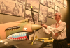 A guest at the permanent exhibition honoring the Flying Tigers in the Liuzhou Military Museum in south China's Guangxi Zhuang Autonomous Region.