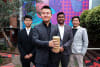 The RMIT-based research team. L-R: Hongru Zhang, Jiaming Ma, Dilan Robert and Ngoc San Ha. Credit: RMIT University